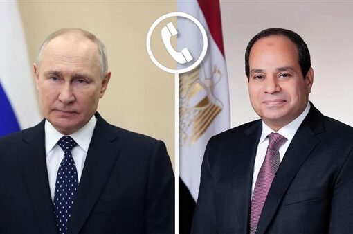 الرئيس السيسي ونظيره الروسي يؤكدان أهمية تضافر الجهود للوصول لتسوية عادلة للقضية الفلسطينية