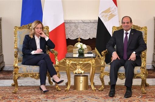 السيسي يبحث مع رئيسة الوزراء الإيطالية تعزيز التعاون المشترك بمختلف المجالات
