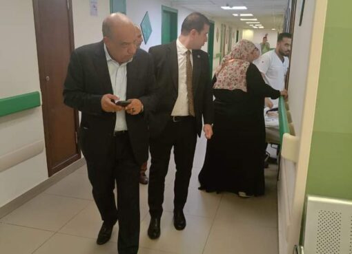 وزير الكهرباء والطاقة المتجددة فى زيارة مفاجئة الى مستشفى الكهرباء بمنطقة ألماظة