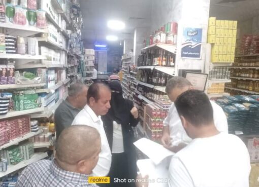 محافظ الجيزة يتابع جهود الحملات التموينية بحي المنيرة الغربية ومركز البدرشين