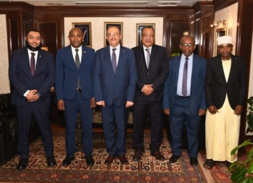 رئيس المقاولون العرب يستقبل وزير الخارجية بدولة جزر القمر