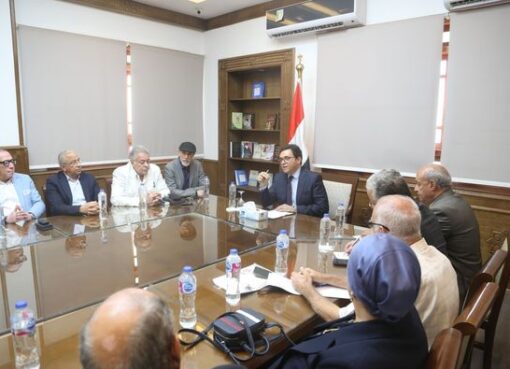 وزير الثقافة يلتقي أعضاء ”نقابة الفنانين التشكيليين”ضمن اجتماعاته بأطياف العمل الثقافي