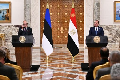 كلمة الرئيس السيسي خلال المؤتمر الصحفى المشترك مع نظيره في إستونيا