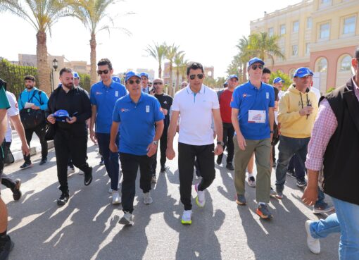 وزير الرياضة يشهد إطلاق أكبر ماراثون من أجل التعليم المتميز بالجامعة البريطانية بالتعاون مع برنامج الأمم المتحدة الإنمائي