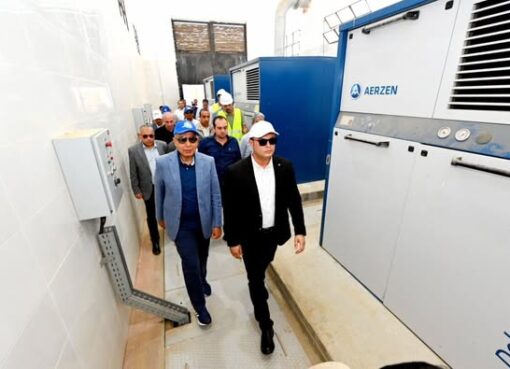 وزير الإسكان ومحافظ المنيا يتفقدان محطة معالجة صرف صحي برطباط بمركز مغاغة ضمن المبادرة الرئاسية “حياة كريمة”