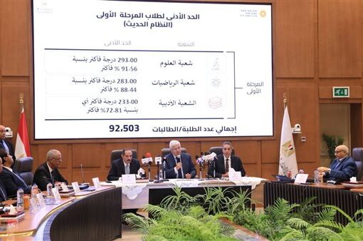 «التعليم العالي» تعلن نتائج المرحلة الأولى لتنسيق الثانوية العامة 2025