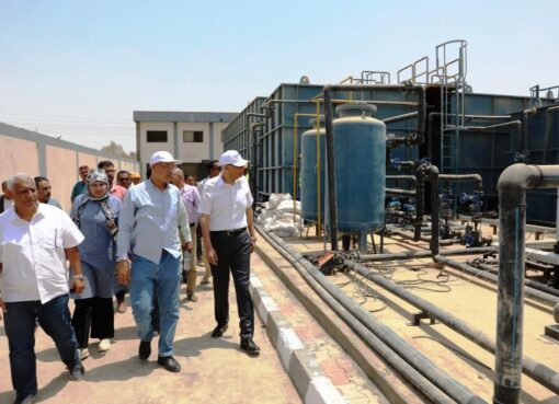 محافظ أسوان يواصل جولاته الميدانية بمتابعة معدلات الإنجاز بمشروع محطة معالجة صرف صحى النصراب بإدفو بتكلفة 60 مليون جنيه